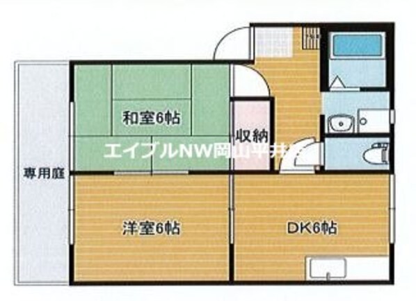 コーポエンゼルの物件間取画像